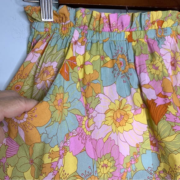 Show Me Your Mumu Short Mini Swing Skirt In Groovy Blooms Floral Size XS NWT! - Picture 7 of 11